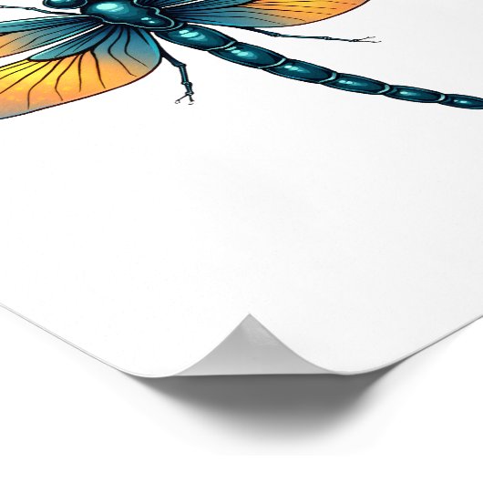 Ornament Dragonfly Poster (Hoek)