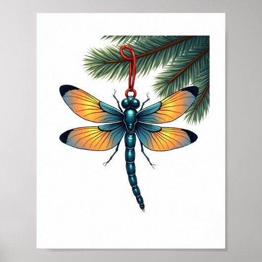 Ornament Dragonfly Poster (Voorkant)