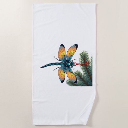 Ornament Dragonfly Strandlaken (Voorkant)