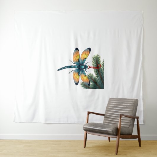 Ornament Dragonfly Wandkleed (In Situ (horizontaal))