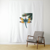 Ornament Dragonfly Wandkleed (In situ)