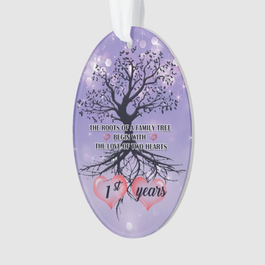 ornament eerste Jubileum | Uniek cadeauidee (voorkant)