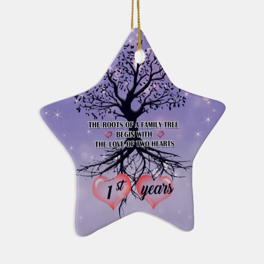 ornament eerste Jubileum | Uniek cadeauidee (Rechts)