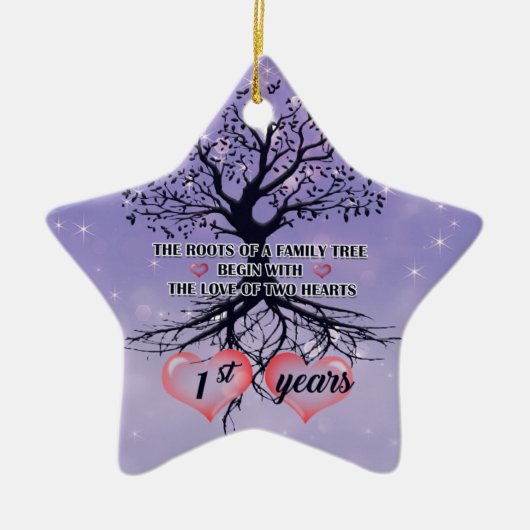 ornament eerste Jubileum | Uniek cadeauidee (Voorkant)