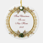 ornament "Eerste kerstboom" (Achterkant)