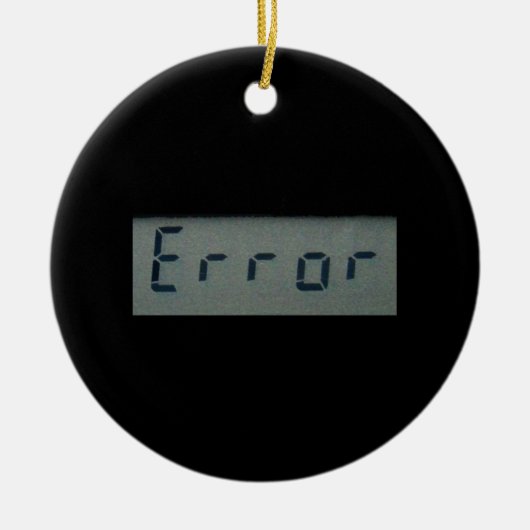 Ornament Elektronische foutmelding (Voorkant)
