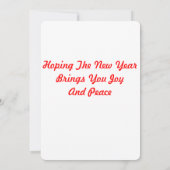 Ornament en Holly Christmas Kaart (Achterkant)