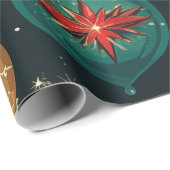 ornament en marineblauw cadeaupapier (Rol Hoek)