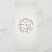 Ornament en parels | Rackkaart voor weduwenprogram Programmakaart (Achterkant)