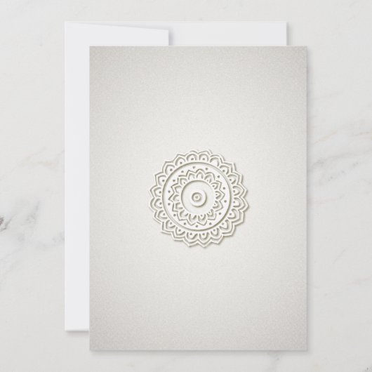 Ornament en parels | Weddenschappen Kaart (Achterkant)