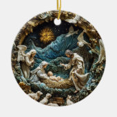 Ornament Engelachtige Geboorte met Sterrennacht (Voorkant)