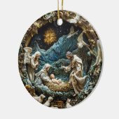 Ornament Engelachtige Geboorte met Sterrennacht (Links)