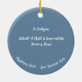 Ornament Engelachtige Geboorte met Sterrennacht (Achterkant)