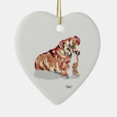Ornament : Engelse Bulldog (Rechts)