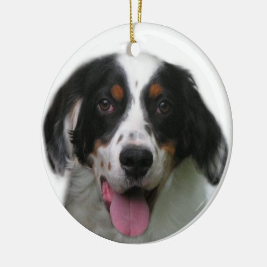 Ornament Engelse Setter (Links)