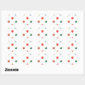 Ornament Envelop Voering Ronde Sticker (Vel)