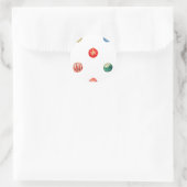Ornament Envelop Voering Ronde Sticker (Tas)