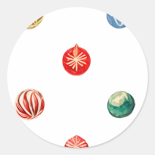 Ornament Envelope Liner Ronde Sticker (Voorkant)