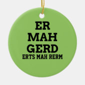 Ornament Ermahgerd door deur Hanger (Voorkant)