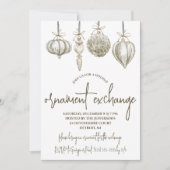 Ornament Exchange Holiday Party Kaart (Voorkant)