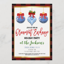 Ornament Exchange Holiday Party Kaart