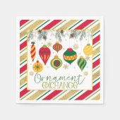 Ornament Exchange Party Napkin - WH Servet (Voorkant)
