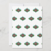 Ornament Exchange Party Retro Kerstmis Bauble Kaart (Achterkant)