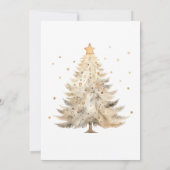 Ornament Exchange Party Waterverf Goud Groen Kaart (Achterkant)