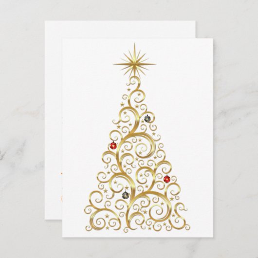 Ornament Exchange Poker Night Invitation briefkaar Uitnodiging Briefkaart (Voorkant / Achterkant)