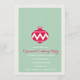 Ornament Exchange Vakantie Party Uitnodiging