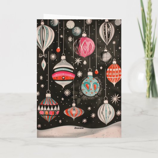 Ornament extravaganza Feestdagen Kaart (Achterkant)