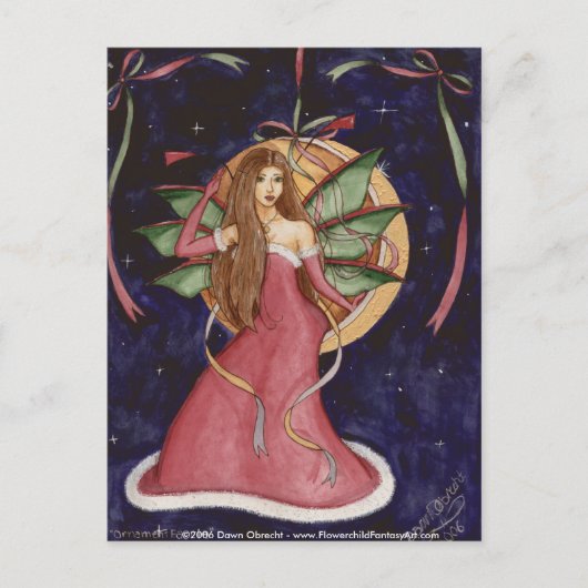 Ornament Faerie door Dawn Obrecht Briefkaart (Voorkant)