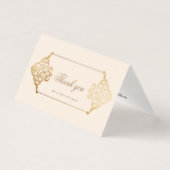  ornament faux folie Hartelijk dank Kaart (Voorkant)