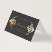  ornament faux folie Hartelijk dank Kaart (Voorkant)