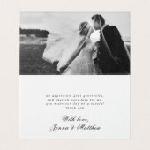  ornament faux folie Hartelijk dank Kaart (Binnenkant ongevouwen)