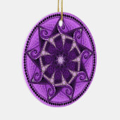 Ornament februari Birthstone Amethyst Mandala (Rechts)