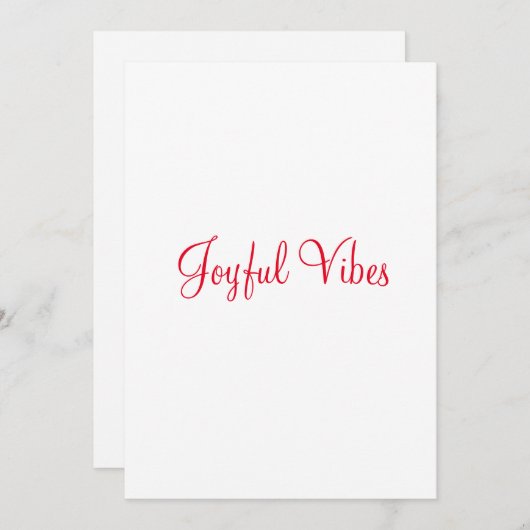 Ornament Feestdagenkaart (Voorkant / Achterkant)