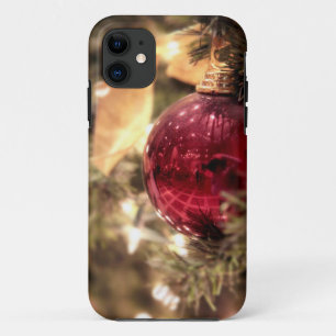 ornament festief voor rode kerstboom Case-Mate iPhone case