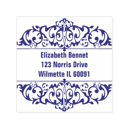 Ornament Filigree Zelfinktende Stempel (Design)