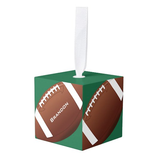 Ornament football Footballs (Voorkant hoekig)