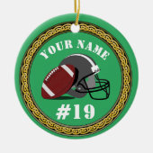 Ornament Football - Voeg naam & nummer toe (Voorkant)