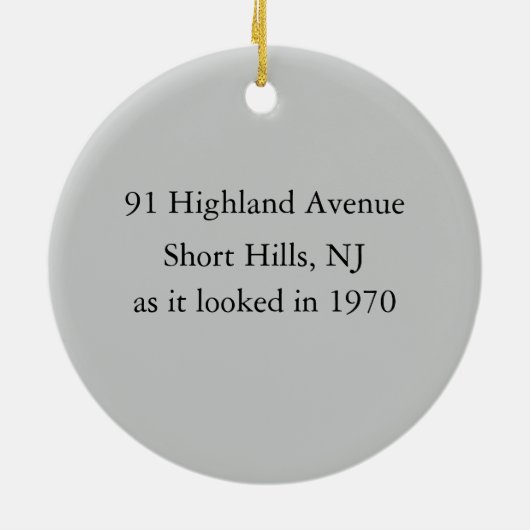 Ornament for 91 Highland Ave in 1970 (Achterkant)