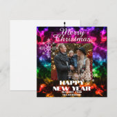 Ornament Foto Multikleurig Feestdagenkaart (Voorkant / Achterkant)