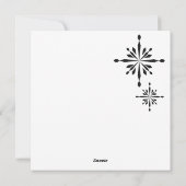 Ornament Foto Multikleurig Feestdagenkaart (Achterkant)