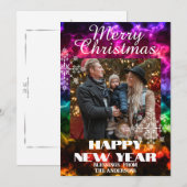 Ornament Foto Multikleurig Feestdagenkaart (Voorkant / Achterkant)