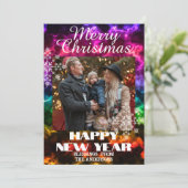 Ornament Foto Multikleurig Feestdagenkaart (Staand voorkant)