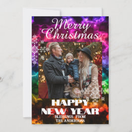 Ornament Foto Multikleurig Feestdagenkaart