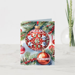   Ornament Foto & Recept Kerstmis Kaart