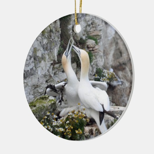 Ornament: Gannets van het liefhebben Keramisch Ornament (Links)