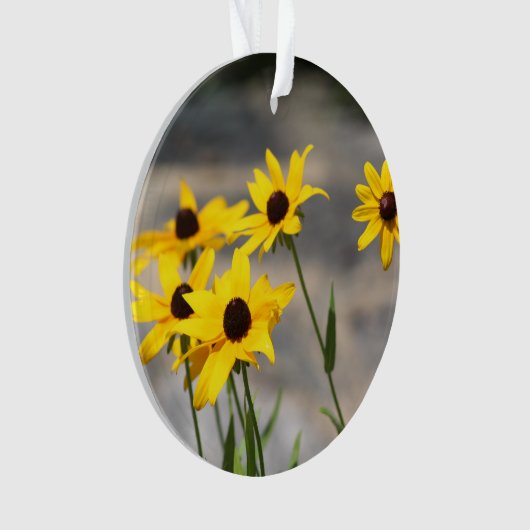 Ornament gele bloemen (voorkant)